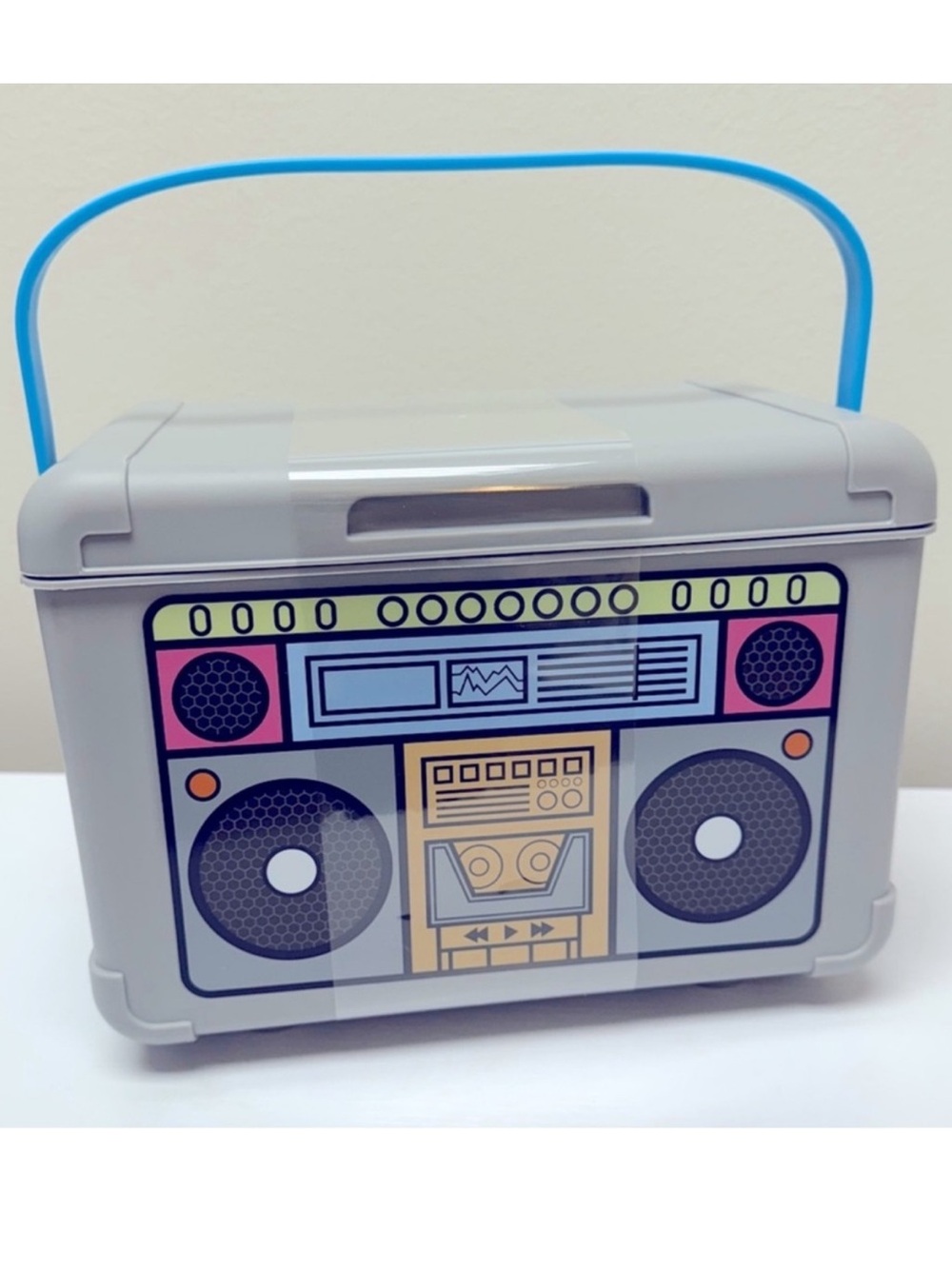 Target Bullseye Playground Boombox Retro Drink Storage Cooler, New!